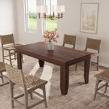 Garvee Sturdy Farmhouse Style Dining Table for 4-6 – 63" Rectangular Wooden Table – Heavy-Duty Frame – Ideal for Dining Room, Kitchen, Home Office, Apartment – Cuban Birch Finish, 1600 Cuban Birch