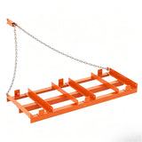 Garvee Heavy-Duty Tow-Behind Drag Harrow/Driveway Grader, Lawn Leveler Landscape Rake for ATV/UTV/Tractor - 8FT Wide - For Gravel, Sand, Soil & Pasture - Orange | 96*20 inches - Orange | 96*20 Inches
