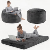 Garvee Oversized Bean Bag Chair Bed, Flannel Lazy Sofa with High Resilience Memory Foam and Removable Cover