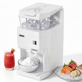Garvee Commercial Ice Shaver Machine - 950 lbs/hr, 8L Stainless Steel Shaver, Adjustable Ice Texture, 1500RPM Motor - Electric Shaved Ice & Snow Cone Maker for Home, Parties, Bars, Business, White