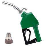 Garvee Automatic Fuel Nozzle – 3/4" NPT Inlet, 13/16" Spout – 11 GPM Max, Auto Shut-Off, 360° Swivel – Corrosion-Resistant, Ergonomic Handle – Green Holster