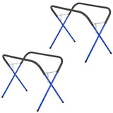 Garvee Heavy Duty Folding Work Stand – 750 lbs Capacity Workbench – Portable, Collapsible, Multipurpose for Bumpers, Fenders, Doors, Hoods – 2 Pack – Ideal for Garage & Workshop – Blue