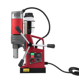 Garvee 1550W Magnetic Drill Press – 1.57" Capacity, 0-750RPM Adjustable Speed, 13000N Magnetic Hold, 6 Coring Bits, Forward/Reverse, Adapter & Plastic Case, High-Power Portable Mag Drill for Industrial Metal Drilling – High-end Version | Speed 750r | - Red