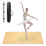 Garvee Portable Non-Slip PVC Dance Floor Mat, 6x4ft – 5mm Marley, Durable, Waterproof for Ballet, Jazz, Pilates, Yoga, Home Gym – With Storage Bag – Wood Grain