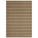 Garvee Large Washable Boho Area Rug - Low Pile, Non-Slip, Soft & mark Resistant Carpet - Modern Geometric Braided Print for Living Room, Bedroom, Dining Room - Brown Tone, 9x12ft, USA - Brown Tone