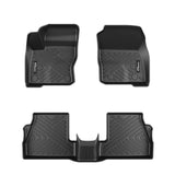 Garvee Custom Fit TPE Floor Mats for 2012-2018 Ford Focus - Heavy Duty Waterproof All-Weather Anti-Skid Liner - Full Set Black Car Interior Accessory