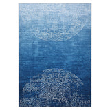 Garvee Washable Modern Ombre Area Rug - Mark Resistant, Non-Slip, Soft Low Pile Carpet for Living Room, Bedroom, Dining Room - Blue, 9x12ft, USA - Pink