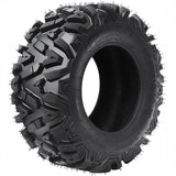 Garvee ATV/UTV All-Terrain Tire Set - 25x8-12 Front & 25x10-12 Rear, 6PR Tubeless - Durable Off-Road Mud Trail Replacement, Fits ATV & UTV Wheels - Color: System Default