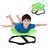 Garvee Spinning Sensory Chair for Kids with Lights & Music – 360° Swivel Seat for Autism & ADHD – Gross Motor Skills Development, Ergonomic & Safe, Non-Slip Base – Perfect for Ages 5-12 – Green - Red