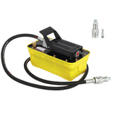 Garvee 10,000 PSI Air Hydraulic Pump – Foot Pedal Operated – 2.3L Reservoir – Heavy Duty Aluminum, Pre-Filled Oil, Non-Slip, Relief Valve, 6.6ft Oil Hose – For Shop Press, Hydraulic Motor, Machine Lifting – Specs: 2.3L