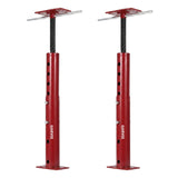 Garvee Adjustable Floor Jack Posts, 2 Pack, 19-36in Carbon Steel Support Jacks, 12,125 lbs Load Capacity, Swivel Top Plate, Tool-Free Height Adjustment, Dual Lock Pins, for Basements, Crawl Spaces, Beams, Floors and Renovation, Red - Red