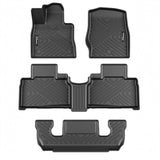 Garvee Custom Fit TPE All-Weather Floor Mats for 2020-2025 Ford Navigator 6-Passenger, 3 Rows – Anti-Skid, Waterproof, Odorless, Easy to Clean, Durable, Full Interior & Cargo Protection, Color: none