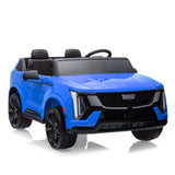 Garvee 24V Licensed luxury vehicle 2-Seater Ride-On Electric Car for Kids – Battery Powered, Remote Control, 4-Wheel Suspension, Smooth Start, LED Lights, Music – Gift for Boys & Girls – Blue