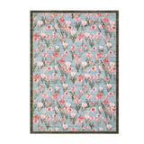 Garvee Washable Vintage Floral Area Rug - Soft Low Pile Non-Slip Carpet - Modern Tulip Accent for Living Room, Bedroom, Dining Room, Nursery, Office - Blue-Gray, 6x9ft (183x274cm), USA - Blue-Gray