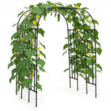 Garvee Rust-Proof Dome Metal Garden Arch Trellis - 86"H x 63"L x 47"W Pergola for Climbing Grapes, Cucumbers, Flowers, Melons - Outdoor Plant Support for Patio, Walkway, Yard - Black, Dome
