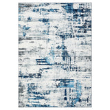 Garvee Modern Abstract Area Rug – 8x10ft Washable Non-Slip Carpet – Soft Low Pile, Mark Resistant, Contemporary Floor Mat – Perfect for Living Room, Bedroom, Dining Room – Blue – Size: 8x10ft (244x305cm), Color: Blue, Storage: USA - Blue