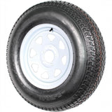 Garvee Superior ST205/75D14 Trailer Tires with 14" Rims – 4 Pack – 6PR Load Range C – 5 Lug 4.5'' Bolt Design – 3.3" Center Bore – Speed Rating L, 1760 lbs Capacity, 50 PSI – Fits Travel, Camper, Cargo, Utility, Boat, Horse, Farm & Hauler Trailers –
