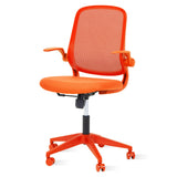Garvee Ergonomic Mesh Office Chair with Invert-Up Arms, Adjustable Breathable Desk Chair for Home Office - Back Support & Comfort - Color: Orange