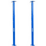 Garvee Adjustable Floor Jack Posts, 2 Pack, 53-93in Carbon Steel Support Jacks, 12,125 lbs Load Capacity, Swivel Top Plate, Tool-Free Height Adjustment, Dual Lock Pins, for Basement Joists, Beams, Floors, Crawl Spaces and Renovation, Blue - Blue