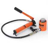Garvee Heavy-Duty Solid Ram Hydraulic Cylinder Jack, 20 Ton Capacity, 2 in Stroke, Single-Acting Hydraulic Ram Cylinder - Orange (RAL2004) - Solid | 2 inches | 20T