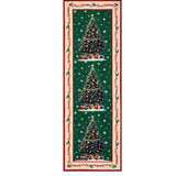 Garvee 2' × 10' Christmas Runner Rug, Washable Non-Slip Vintage Holiday Rug with Christmas Tree, Ornaments & Gifts, for Hallway, Kitchen & Entryway, Green