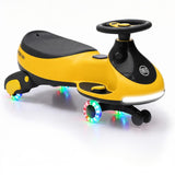 Garvee 12V Electric Wiggle Car for Kids,  2 in 1 Swing Car with Pedal, Anti-Rollover Max 3.5Mph,Max Load 66Lbs,Flashing Wheels, Music,Rechargeable Battery Ride on Toy Indoor Outdoor for Toddlers