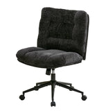 Garvee Ergonomic Office Chair with 360° Swivel, Height & Tilt Adjustment, U-Shaped Wide Seat, Soft Chenille Fabric, 4 Colors