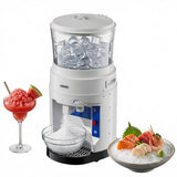 Garvee Commercial Electric Ice Shaver & Crusher – 1200 lbs/hr High Efficiency – 650W Motor, 1500RPM, 8L Large Ice Shaver – Adjustable Ice Texture, Stainless Steel Blades – Large Capacity for Home, Parties, Bars – White