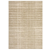 Garvee Washable Area Rug – Modern Boho Low Pile Non-Slip Carpet, Soft Mark Resistant Neutral Braided Print Collapsible Mat – Living Room, Bedroom, Dining Room, Playroom – Camel Tone, USA, 10x13ft (305x396cm) - Black Tone