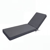 Garvee Thick Outdoor Chaise Lounge Cushion 72 x 21 x 3 in - High-Elastic Foam, Water-Resistant Patio Lounger Chair Pad for Poolside/Recliner - Gray