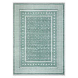 Garvee 8' x 10' Modern Floral Area Rug, Machine Washable Non-Slip Low-Pile Stain-Resistant Rug for Living Room, Bedroom & Dining Room, Green