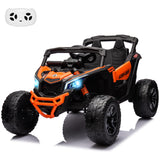 Garvee Ride - P Series: 12V Can-Am Ride-On UTV: Remote Control, Large Seat, Music, LED Lights, Spring Suspension, for Boys & Girls - Orange