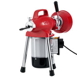 GarveeProfessional Drain Cleaning Machine, Electric Sewer Snake Auger 500w 400RPM, Heavy-Duty Auto-Feed with 66Ft / 16Ft Cables & 6 Cutters for 3/4" to 4" Pipes for Sink Toilet Drainage