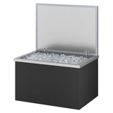 Garvee 50QT Drop-In Ice Chest Cooler - SUS304 Stainless Steel Built-In Ice Storage Bin w/ Lid, Dustproof & Easy-Clean Outdoor Kitchen Insert, 20x16x13 in - Stainless Steel Color