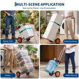 Garvee 175 lb Heavy-Duty Plant Caddy Dolly w/ Wheels - Adjustable Grab Arms & Securing Straps for Moving Large Potted Plants Indoor/Outdoor - Color: Gray - Gray