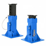 Garvee 12 Ton Heavy Duty Pin-Type Jack Stands, 2 Pack – Adjustable Height 11"-18.5" – Quick-Release Lock – Professional Support – Color: Black + Blue