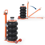 Garvee 6 Ton Pneumatic Quadruple Bag Jack for Cars & Trucks – Heavy Duty Floor Lifting – Fast 2–5s Lift, Up to 26.5'' Height, 13,227 lbs Capacity, Adjustable Handle, Heightened Column, Thick Rubber Pad – Orange
