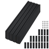 Garvee 20-Pack Corrugated Galvanized Steel Roofing Panels with Screws - Heavy-Duty Waterproof Weather-Resistant Sheets for Carport, Garage & Outdoor Storage - 60.63 x 16.77 in - Black - Black 20 Pieces