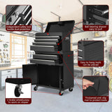 Garvee Heavy Duty 8-Drawer Rolling Tool Chest and Cabinet - 2-in-1 Detachable Metal Toolbox - Lockable Steel Drawers & Mobile Storage Organizer - Perfect for Garage, Workshop, or Warehouse - With Wheels, Green