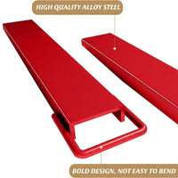 Garvee Pallet Forklift Extensions 60 in Length 4.5 in Width Heavy Duty Steel Forklift Attachment Red for Warehouses Farms Construction Sites